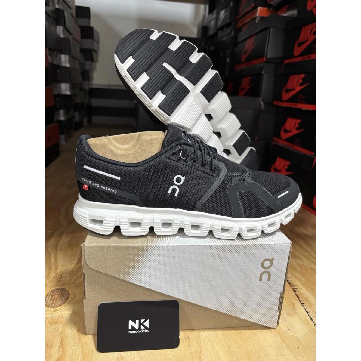 On Cloud 6 Black White 3mf10070299 Size 8.5m
